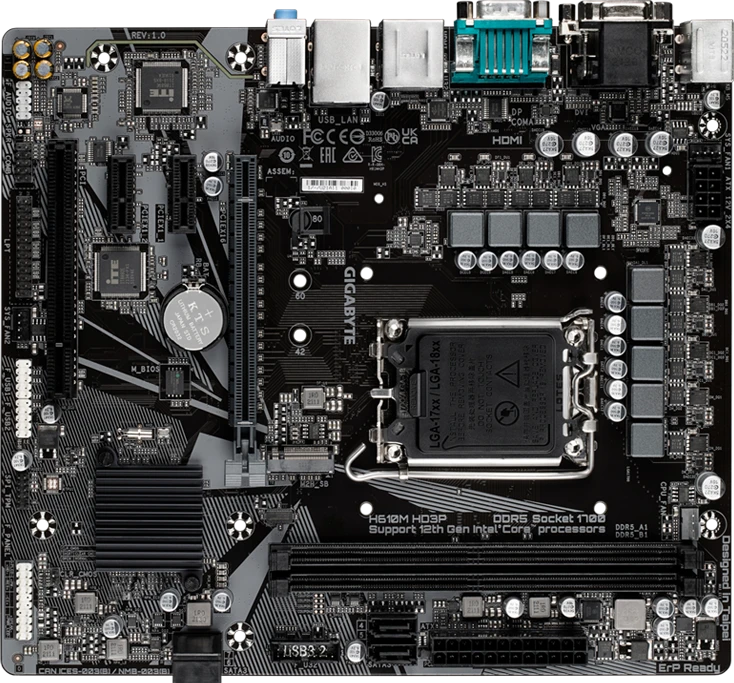 Gigabyte H610M HD3P (Rev. 1.0)